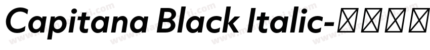Capitana Black Italic字体转换